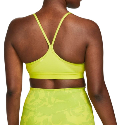 ТОП теннисный Nike Indy Bra V-Neck W - atomic green/atomic green/white