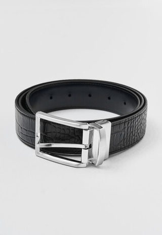 Кожаный ремень Питон 35ММ Black/Black