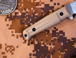 Нож Kizlyar Supreme STURM AUS-10Co (Cryo) SW G10-DH PS (StoneWash,G10 Desert Handle, Polyamide Sheath)