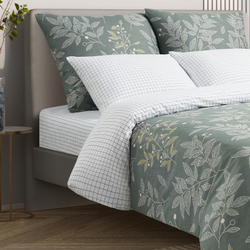 Комплект постельного белья Harmonica 2 сп с простыней на рез. 160х200 САТИН "Делия" (2 нав. 70х70 и 2 нав. 50х70)