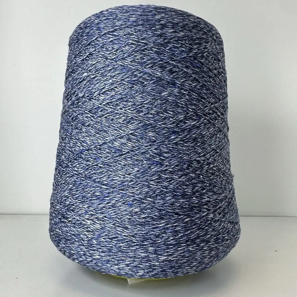 LUMINELLO - Modesto Biagioli; 18% шелк, 40% хлопок, 35% вискоза, 7% люрекс; 530м/100гр; col. 516748, цвет: синий, голубой