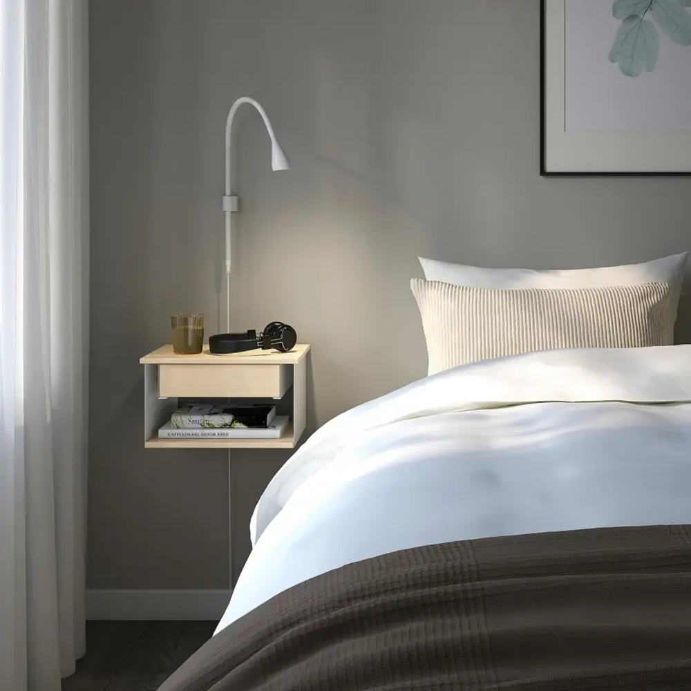 STOMSÖ Тумбочка прикрепленная к стене ИКЕА