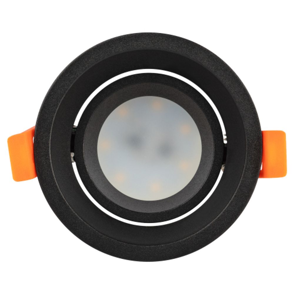 Светильник встраиваемый алюминиевый ЭРА KL98 BK под лампу MR16 GU5.3 черный