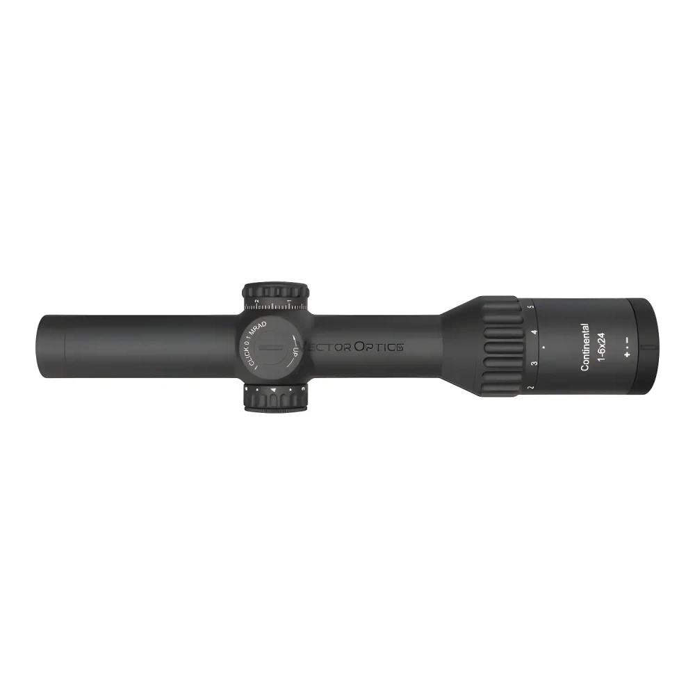 Оптический прицел Vector Optics Continental X6 1-6x24I FIBER Tactical (SCOC-44) - вид сверху контрольные кольца