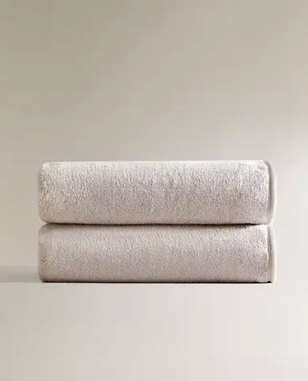 ZARA HOME ПЛЕД ИЗ ФЛИСА, СЕРЫЙ