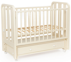Детская кроватка Bebizaro Heirloom маятник универсальный с ящиком BZHMMUYA/02/VA Vanilla