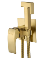 Смеситель с гигиеническим душем встраиваемый WONZON & WOGHAND FIT, Брашированное золото (WW-88829009-BG)