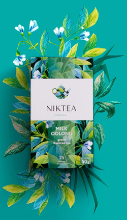 Niktea Milk Oolong / Молочный Улун, чай зелёный в пакетиках, 2 x 25 шт.