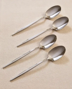 ZARA HOME ЛОЖКА ДЛЯ КОФЕ С ТОНКОЙ РУЧКОЙ (НАБОР ИЗ 4 ШТ.)