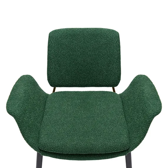 Кресло Hilde, темно-зеленое букле