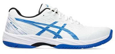 Мужские кроссовки теннисные Asics Gel-Game 9 - white/tuna blue