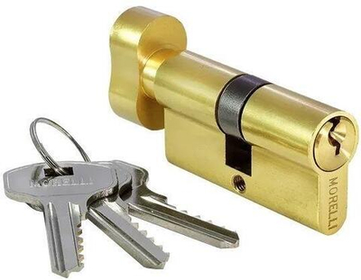 Ключевой цилиндр с заверткой (60мм) 60CK золото