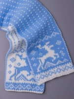 Шарф вязаный зимний для детей