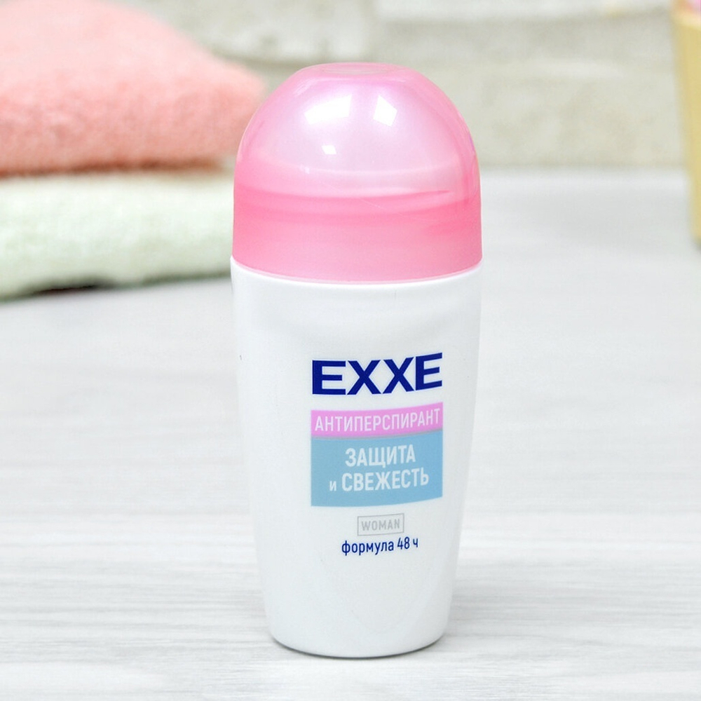 Дезодорант антиперспирант Защита и свежесть, 50мл ролик, EXXE