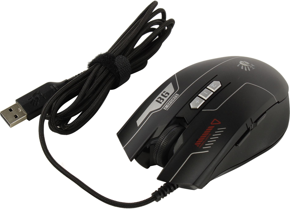 Манипулятор Bloody Gaming Mouse &lt;ES7 Esports Black&gt; (RTL) USB 8btn+Roll