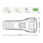 Фонарь Gauss LED ручной модель GFL101 1W 50lm lead acid 250mAh