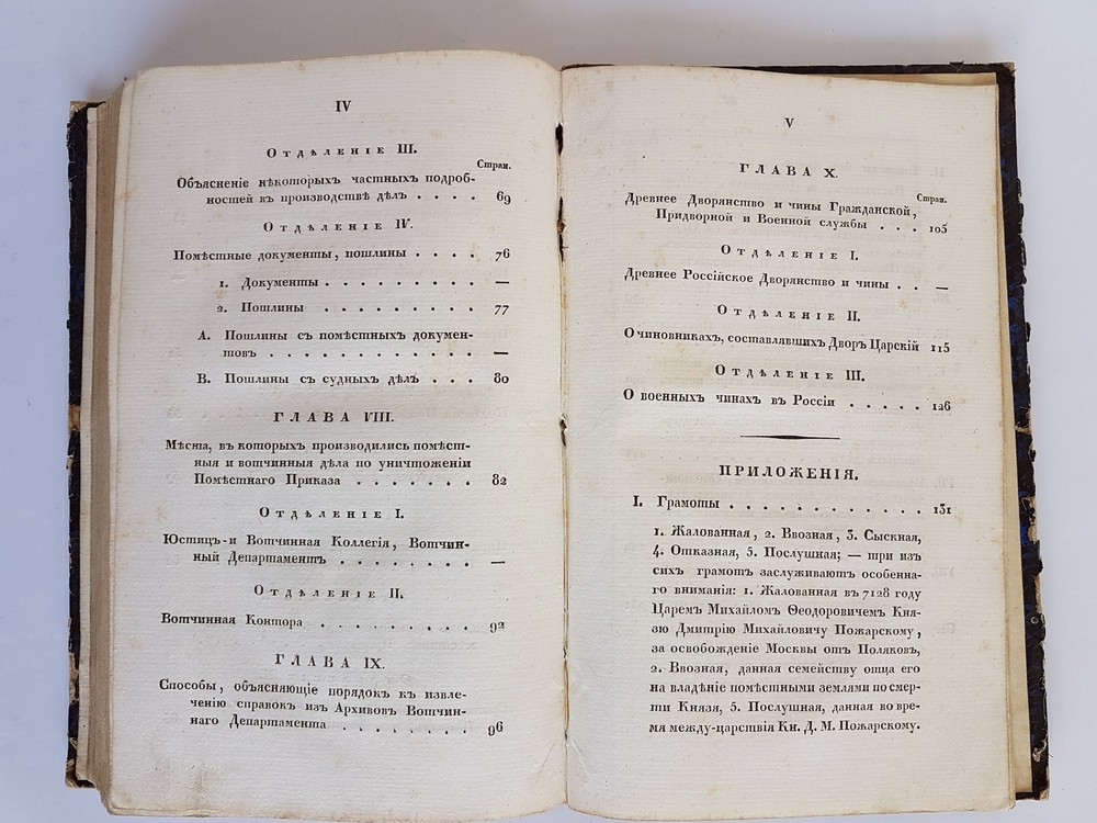 "Систематическое обозрение поместных прав и обязанностей в России и существовавших, с изложением всего до них относящегося". П. Иванов. 1836г. - редкая книга