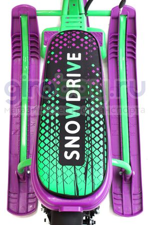 Детский электроснегокат SnowRazor 500W - Фиолетово-зеленый