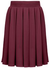 Бордовая юбка в складку AMADEO