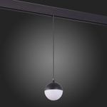 ST358.433.07 Магнитный трековый светильник подвесной Черный LED 1*7W 3000K 520Lm Ra&gt;80 120° IP20 D90xH90 48V