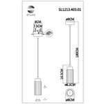 SL1213.403.01 Подвес ST-Luce Черный/Черный GU10 1*5W 4000K