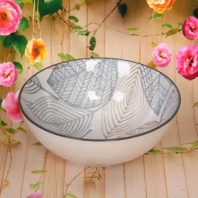 Салатник керамический «Эдельвейс» 13,5*5см, кофейно-синий