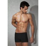 Мужские трусы боксеры черные с сетчатыми вставками по бокам  Doreanse 1761