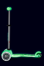 Самокат Mini Micro Deluxe Glow Plus (светящийся) LED ледяной лайм