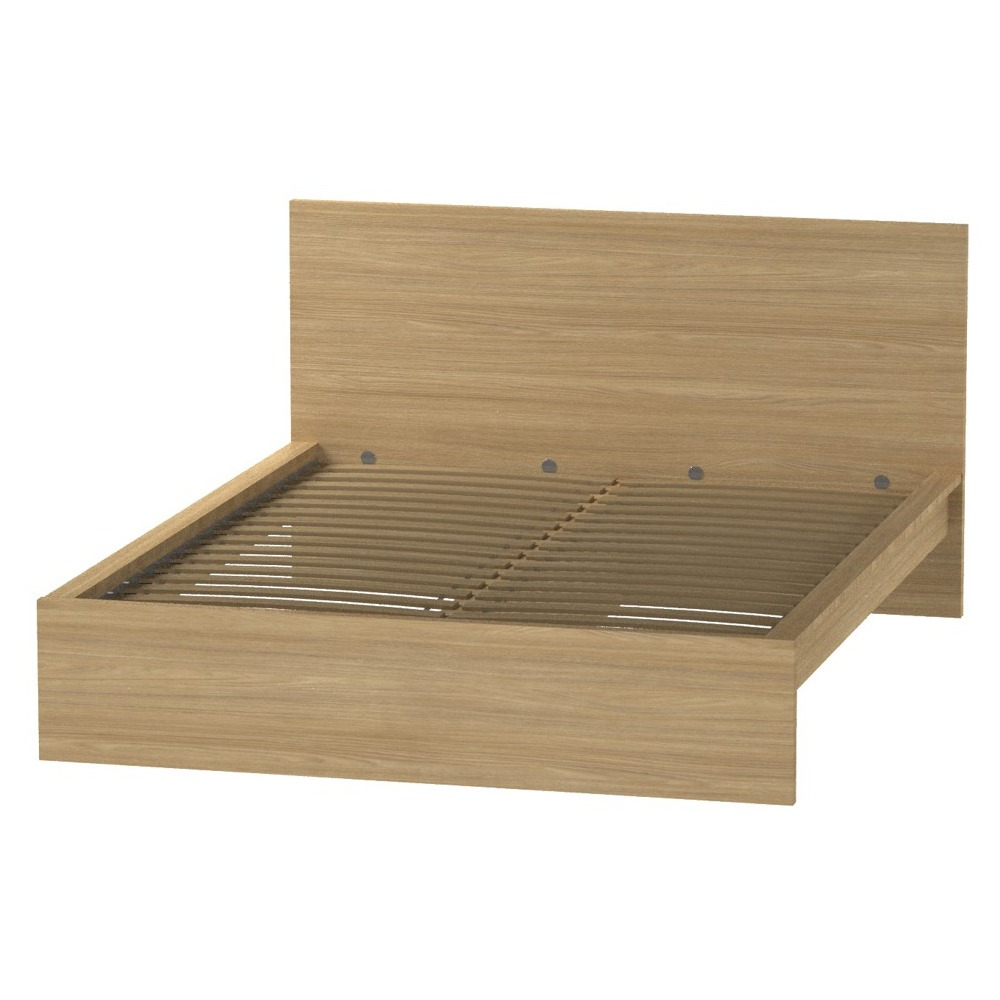 Кровать Варма сэнг 160, габариты: 176*208*100/38, скандинавский дуб