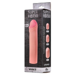 Удлиняющая и расширяющая насадка на пенис Super Hero Winner (19 см , телесный) (Цвет: телесный)