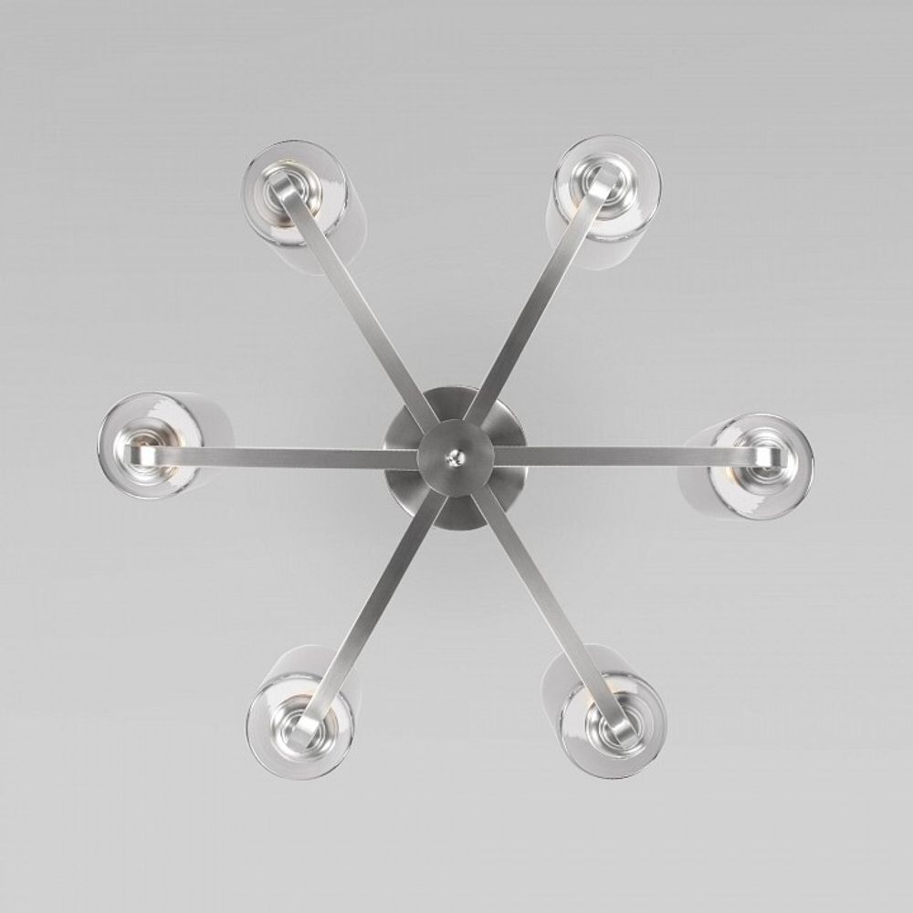 Люстра на штанге Eurosvet Defi 60138/6 сатин-никель