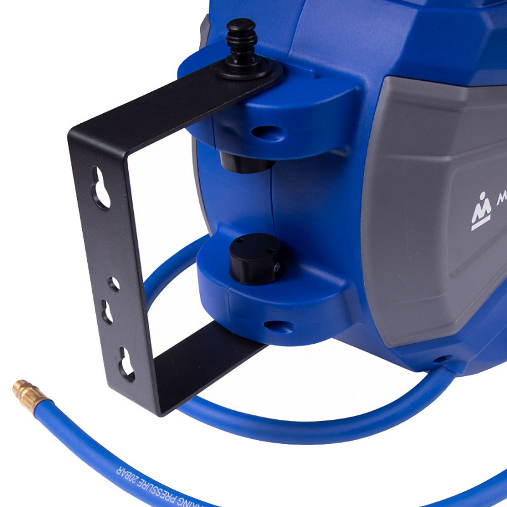 МАСТАК (681-10130HR) Шланг пневматический на автоматической катушке 10х14,5 мм, 30 м, полиуретановый, резьба 1/4"