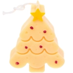 Свеча «Волшебная ёлочка» 8,1*6,2 см (65 гр), Оранжевый (упаковка 12*12*3 см)