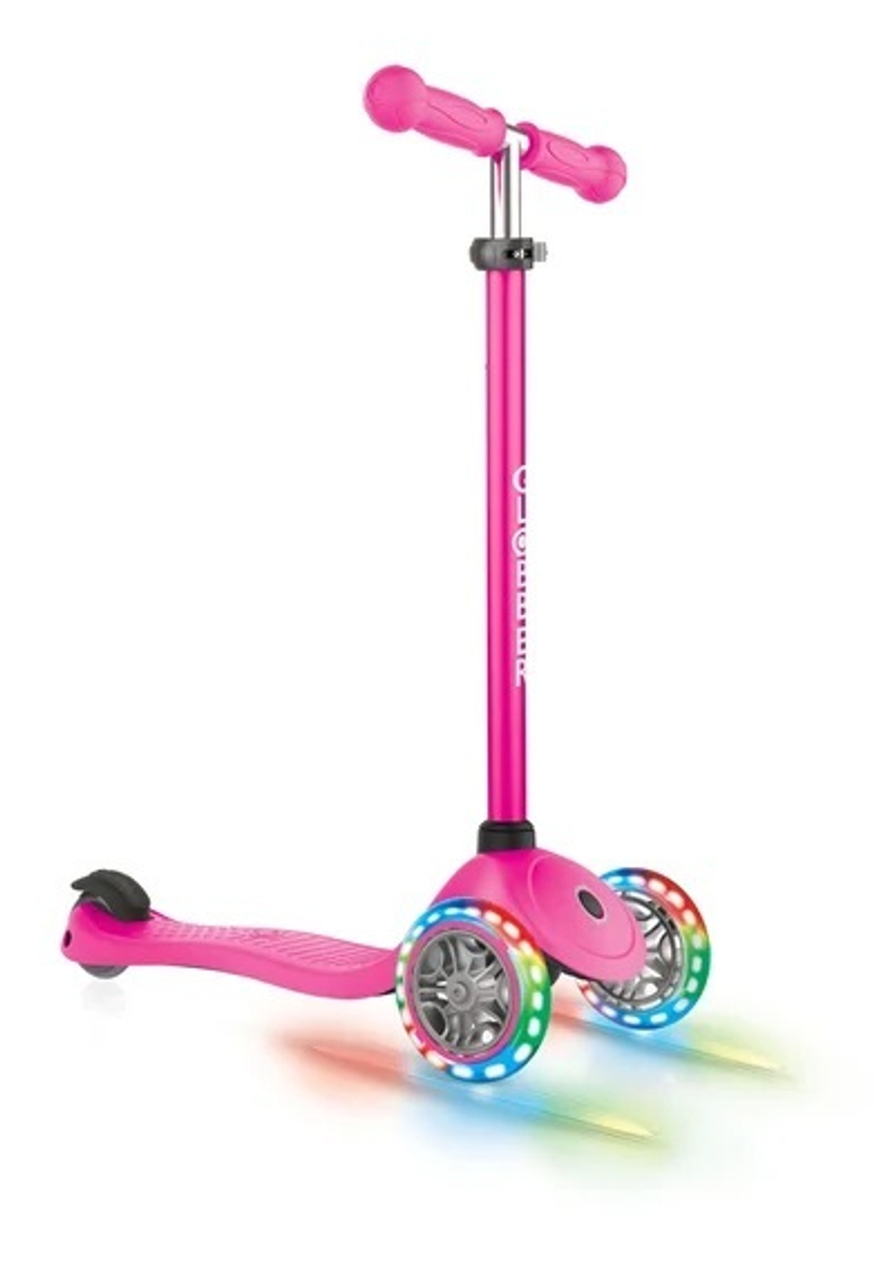 Самокат Globber Primo Lights розовый