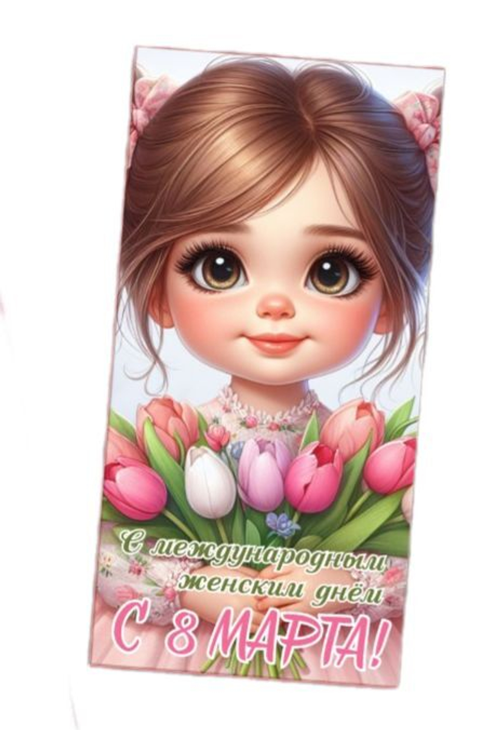 Подарочный шоколад С 8 марта, девочка-3