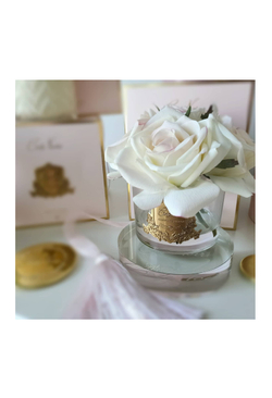Букет/Композиция/Цветы FIVE ROSE pink blush Gold Cote Noire Белый / Розовый