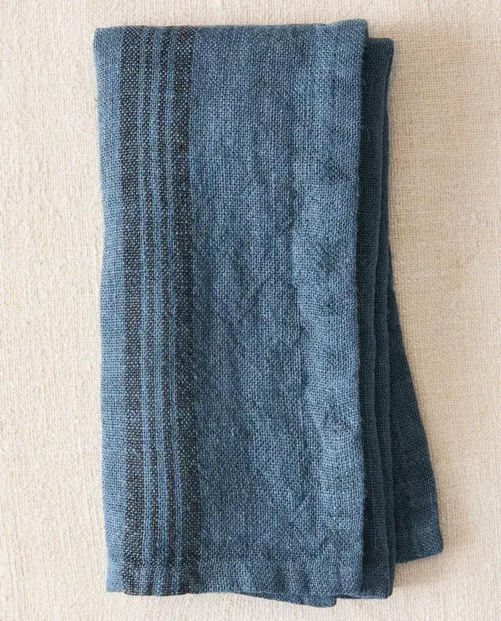 ZARA HOME САЛФЕТКА ИЗ ПЛОТНОГО ЛЬНА (НАБОР ИЗ 2 ШТ.), СИНИЙ