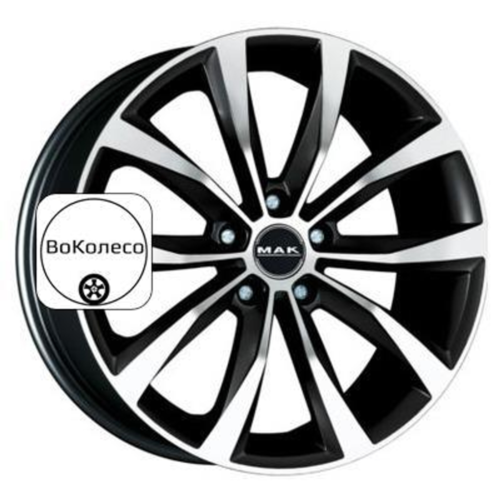 7x17/5x100 ET38 D57,1 Wolf Black mirror MAK