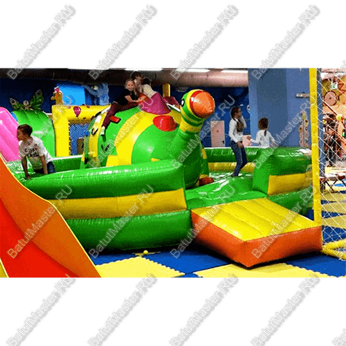 Коммерческий надувной батут "Динозавр-качеля" 5*5*2.5 м