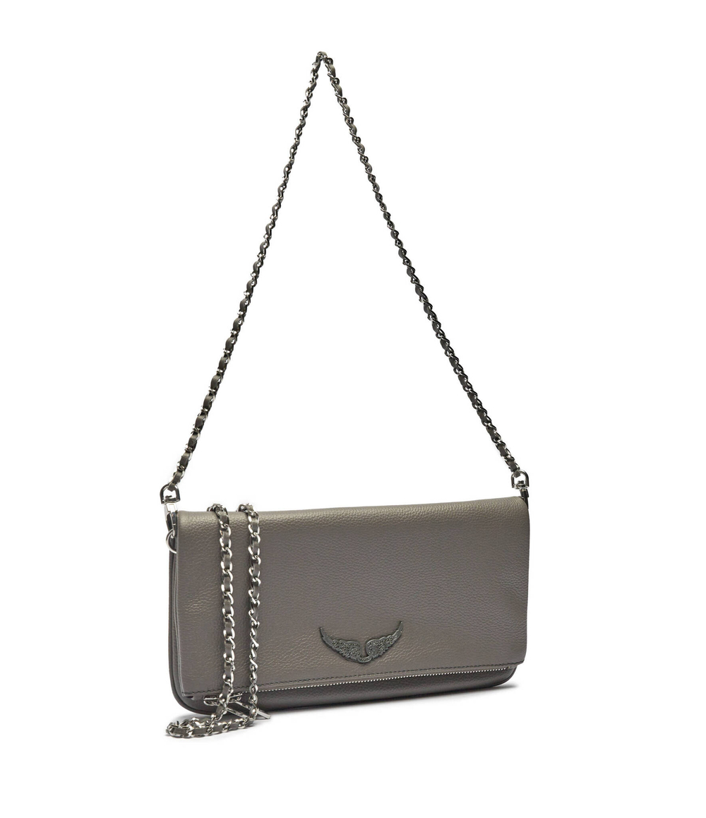 Кожаная сумка через плечо ROCK Zadig&Voltaire - серый(LWBA00001)
