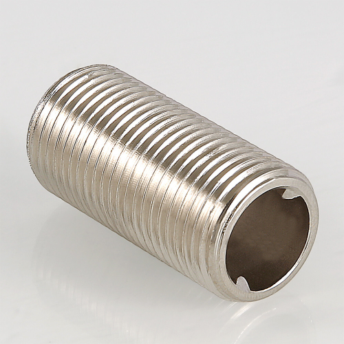 Ниппель латунный никелированный под сгонный ключ наружная резьба VALTEC