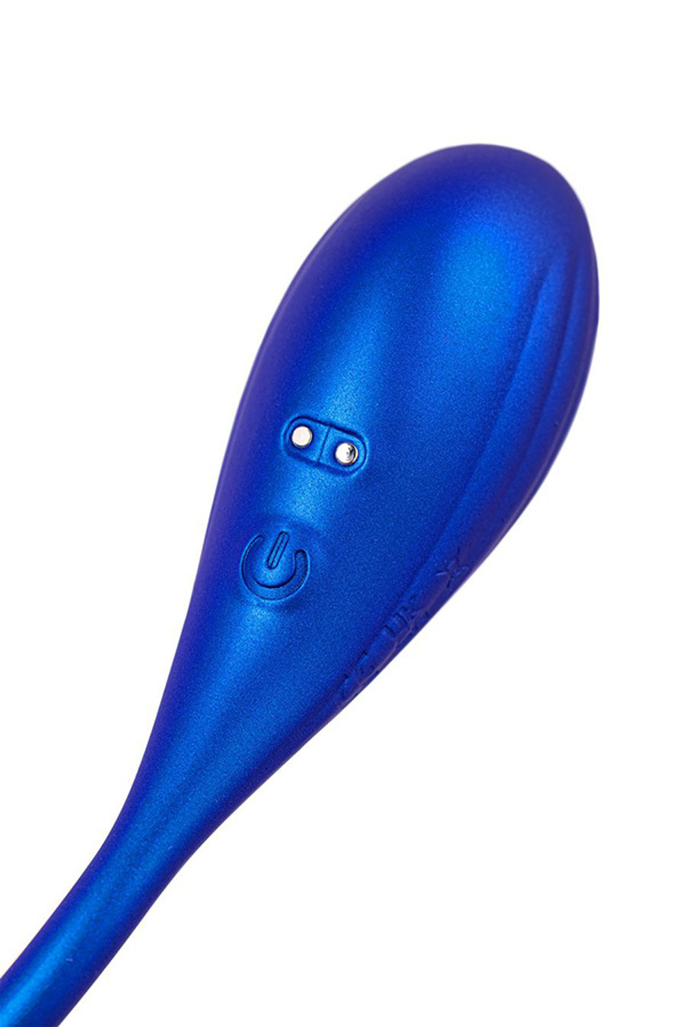 Синий двусторонний вибратор с управлением через приложение 46см ToyFa L'eroina Agamien 565003