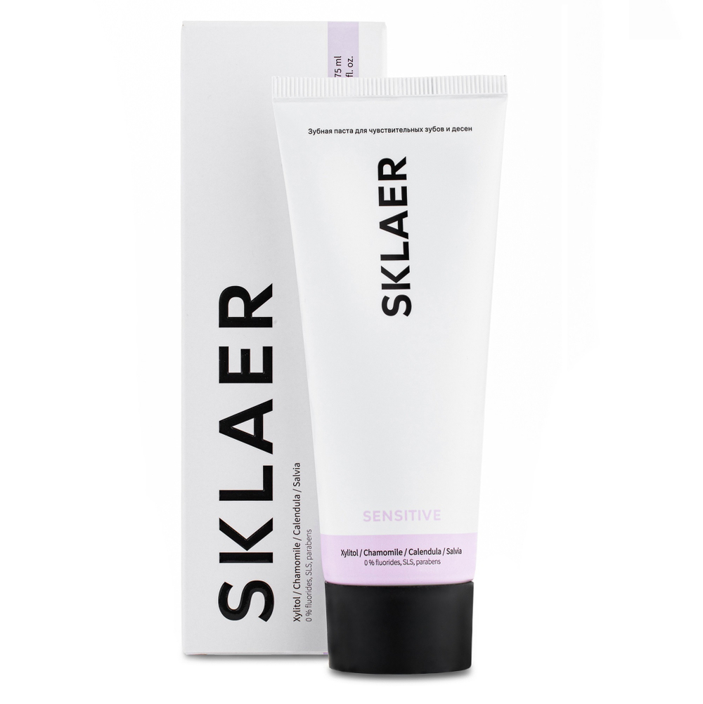 Sklaer Зубная паста для чувствительных зубов и десен Sensitive 75мл мятный вкус