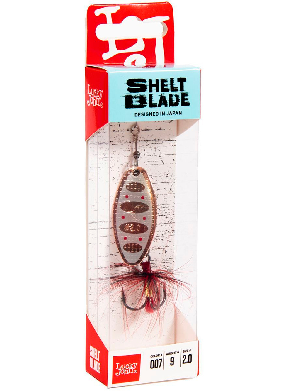 Блесна вращающаяся Lucky John SHELT BLADE 3.0г 010 в блистере