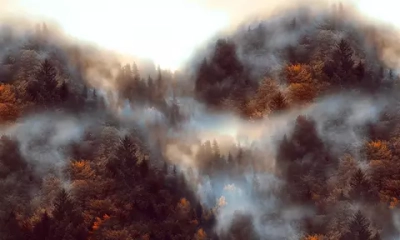 Цифровое панно ID Wall FOGGY MOUNTAINS