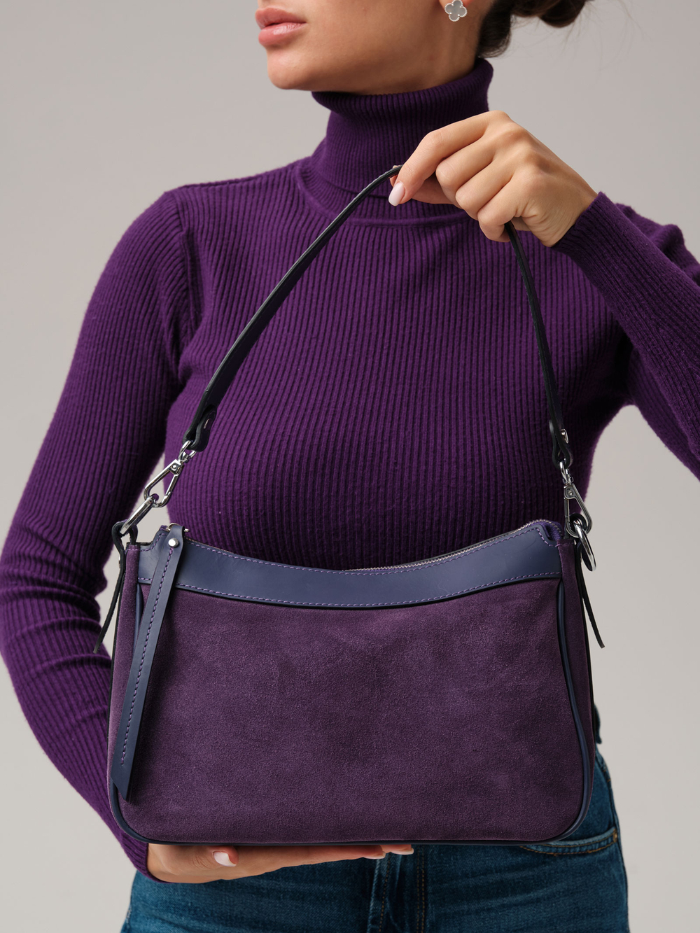 Сумка Azaro 30609 фиолетовый цветок