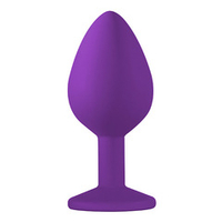 Анальная пробка 8,5см Lola Games Emotions Cutie Medium Purple light blue crystal 4012-05Lola