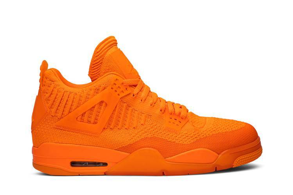 Jordan Air Jordan 4 Retro Flyknit Orange Hyper Sneakers