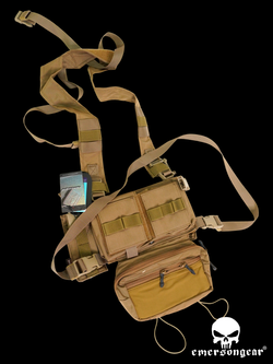 Разгрузочная система EmersonGear Micro Fight Chissis MK3 Chest Rig (EM2961CB). Койот