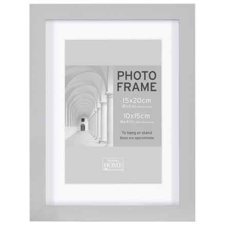 Innova PI09926 фоторамка 15*20cm Block frame под фото 10*15 см, серый, МДФ